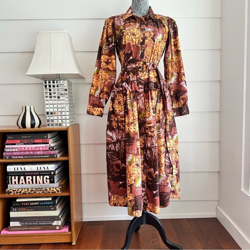 Walter Baker Jackie Shirtdress size M floral Cotton Midi Dress